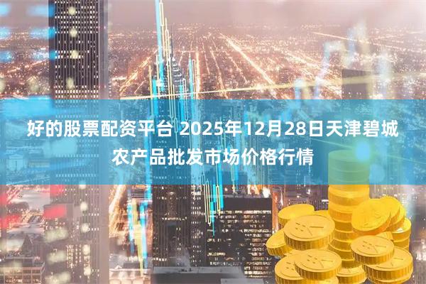 好的股票配资平台 2025年12月28日天津碧城农产品批发市场价格行情